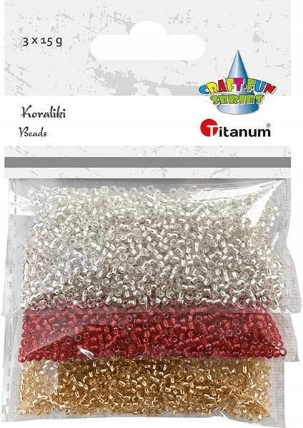 Koraliki plastikowe 15g