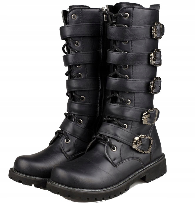 MĘSKIE WYPASIONE KOWBOJKI BOTKI ROKOWE PUNK r 41