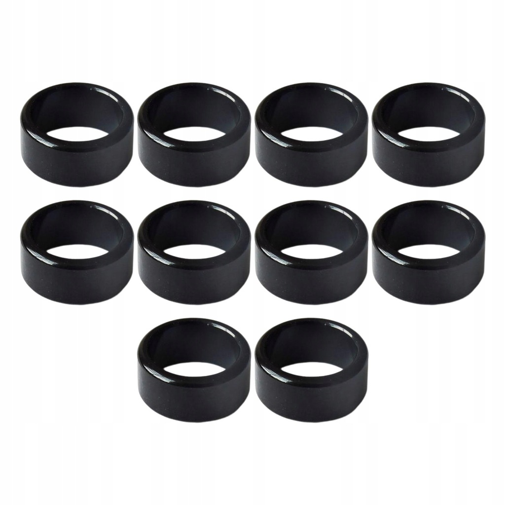 Set of 10Pcs Aluminium Pigeon Leg Rings Accessory Widely Use Identify Black