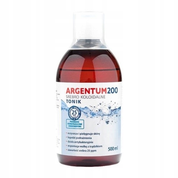 Argentum SREBRO KOLOIDALNE 25PPM 500ml