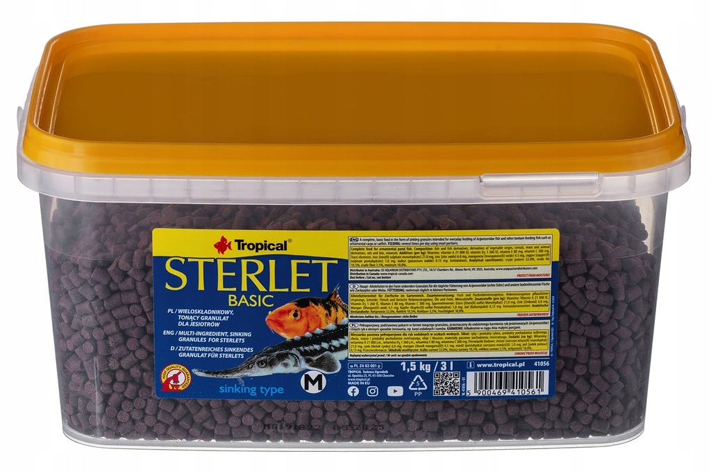 TROPICAL STERLET BASIC "M" 3L/1,5KG