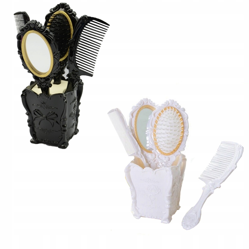 do włosów zestaw grzebieni z lustrem mokre/suche k