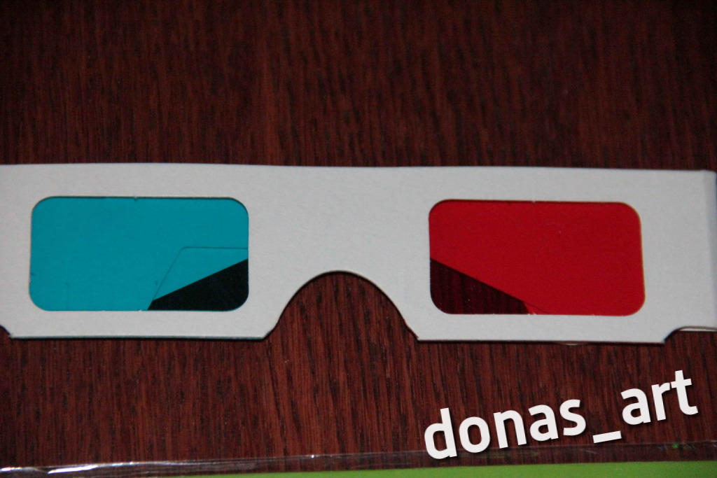 OKULARY 3D PAPIEROWE TRÓJWYMIAROWE OKULARY 3D bdb