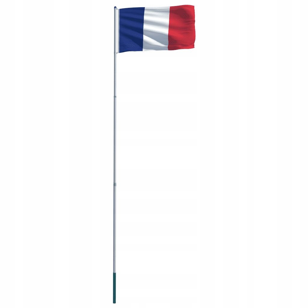 Flaga Francji Z Aluminiowym Masztem 6 m