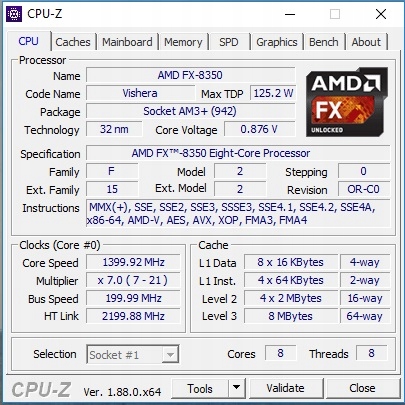 Zestaw AMD FX-8350 + GA-78LMT-USB3 R2 + 16 GB DDR3