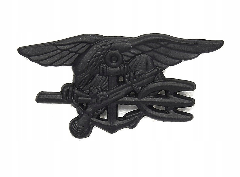 Odznaka NAVY SEALS / SPECIAL WARFARE COMMAND Large / METAL / Black