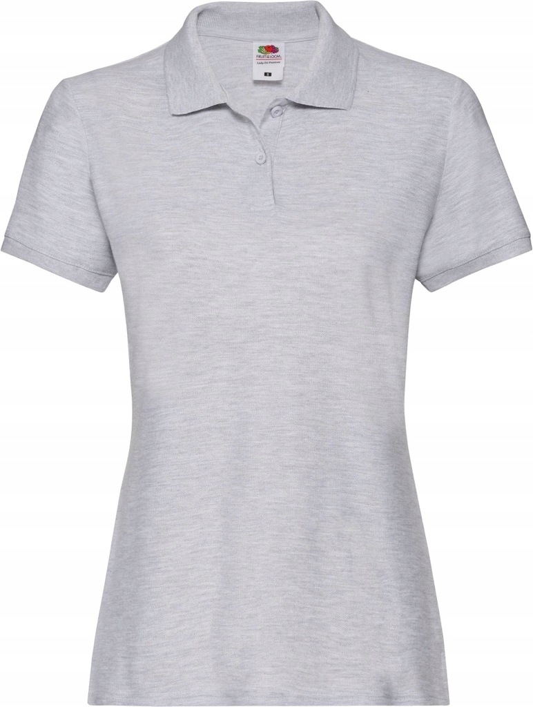 Koszulka Polo damska Fruit 65/35 HEATHER GREY XXL