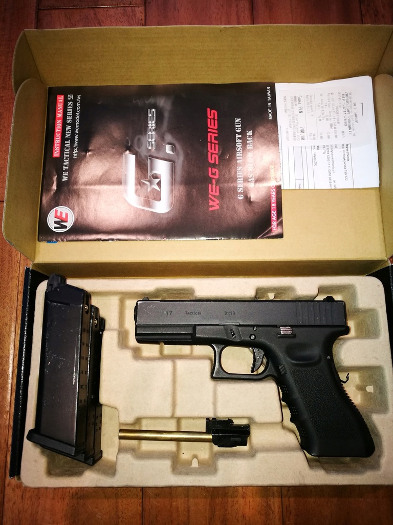 Pistolet ASG WE Glock 17 Gen4 kal. 6mm BB - Green