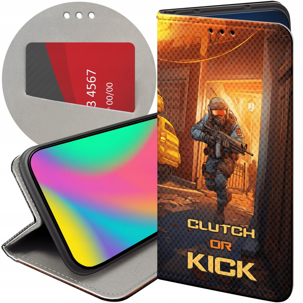 ETUI Z KLAPKĄ DO OPPO FIND X5 WZORY CS GO COUNTER-STRIKE FUTERAŁ POKROWIEC