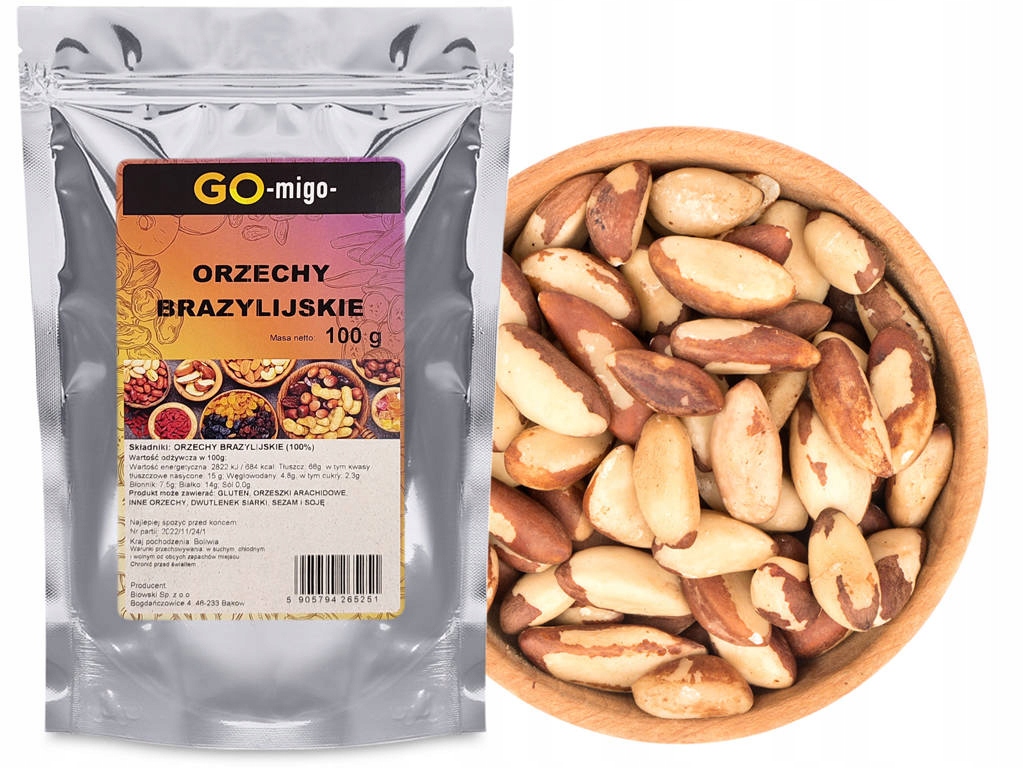 Orzechy brazylijskie 100g - GOmigo