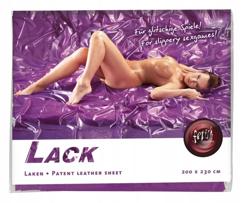 Vinyl Bed Sheet purple 200x230 Boss of toys