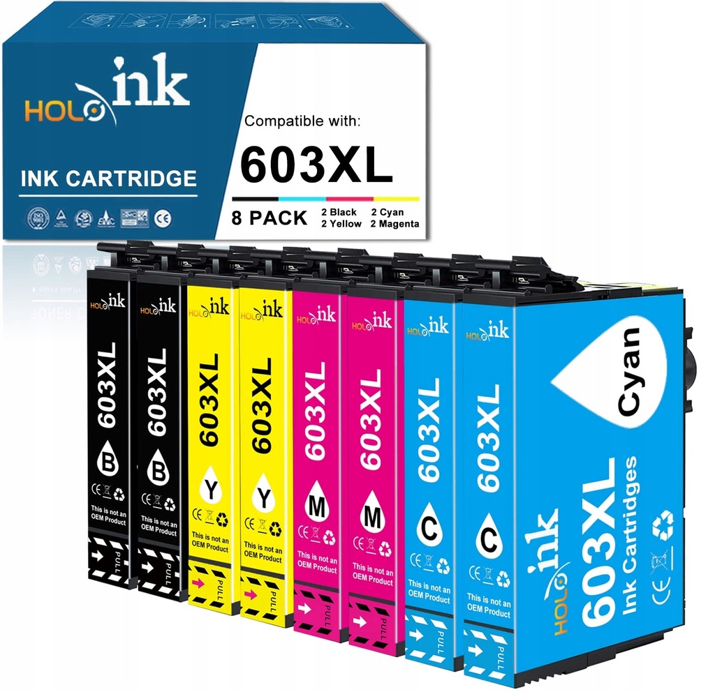 Wkłady do drukarek HOINKLO 603XL kompatybilne z Epson 603