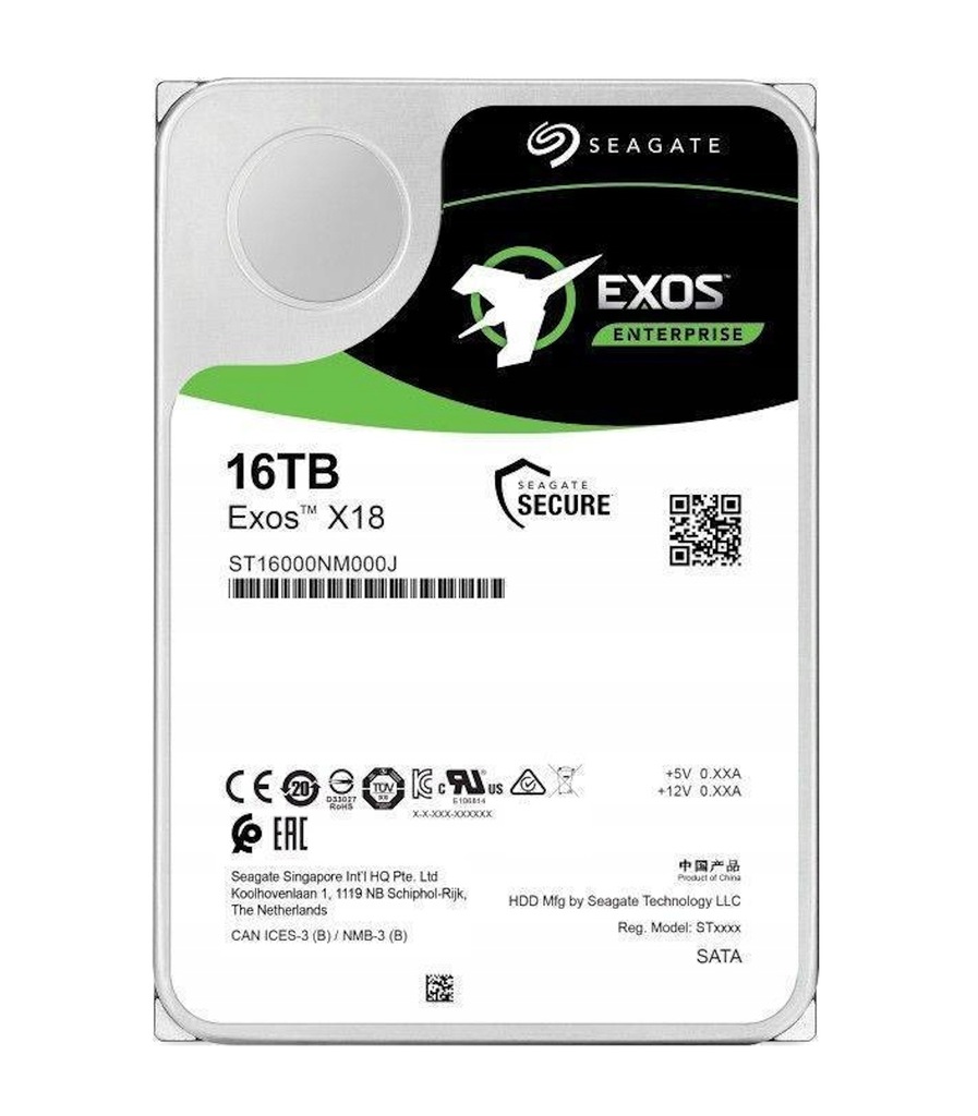 DYSK TWARDY SEAGATE EXOS X18 ST16000NM000J 16TB SATA III 3,5" HDD