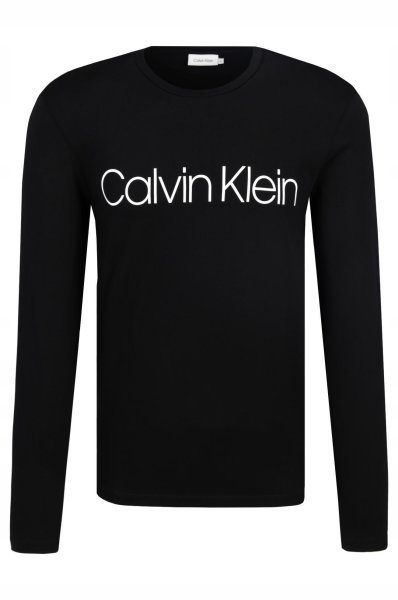 Calvin Klein Longsleeve czarny - logo na piersi cM