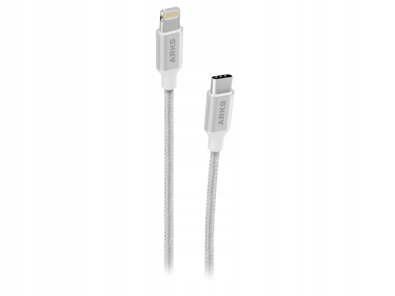 Kabel USB-C - Lightning ARKS 1 m Biały