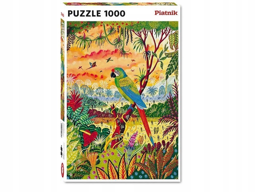 PUZZLE 1000 - ARA ZIELONA PIATNIK, PIATNIK