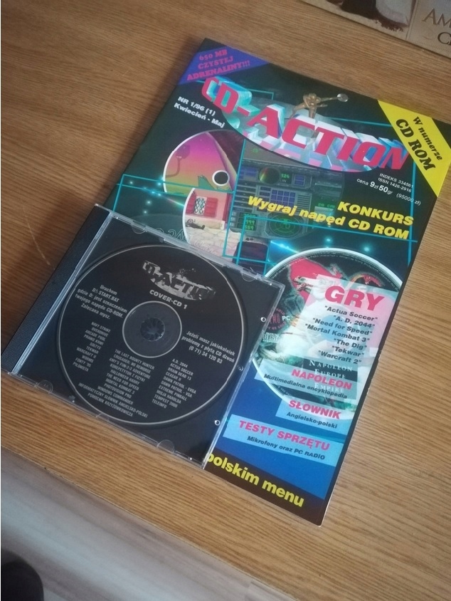CD-Action Nr 1 1/1996 Pierwszy Numer z CD UNIKAT