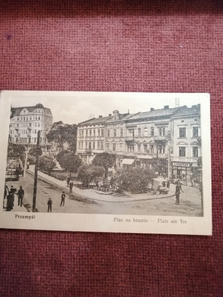 PRZEMYŚL 1916- PLAC NA BRAMIE. REKLAMY SKLEPÓW