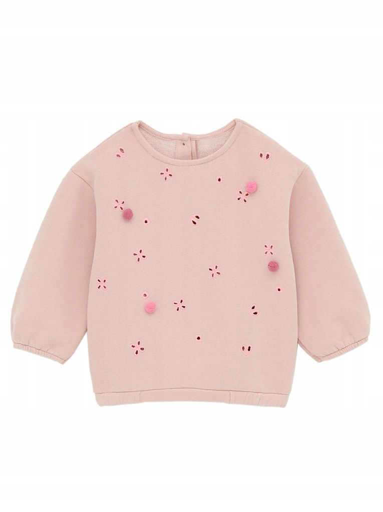 P8M170 ZARA BABY__MG9 RÓŻOWA BLUZA ZDOBIENIE__92