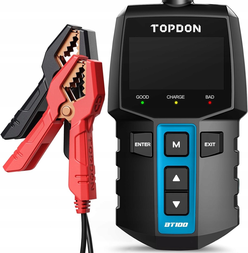 TOPDON BT100 tester akumulatora samochodowego 12 V, 100-2000 CCA