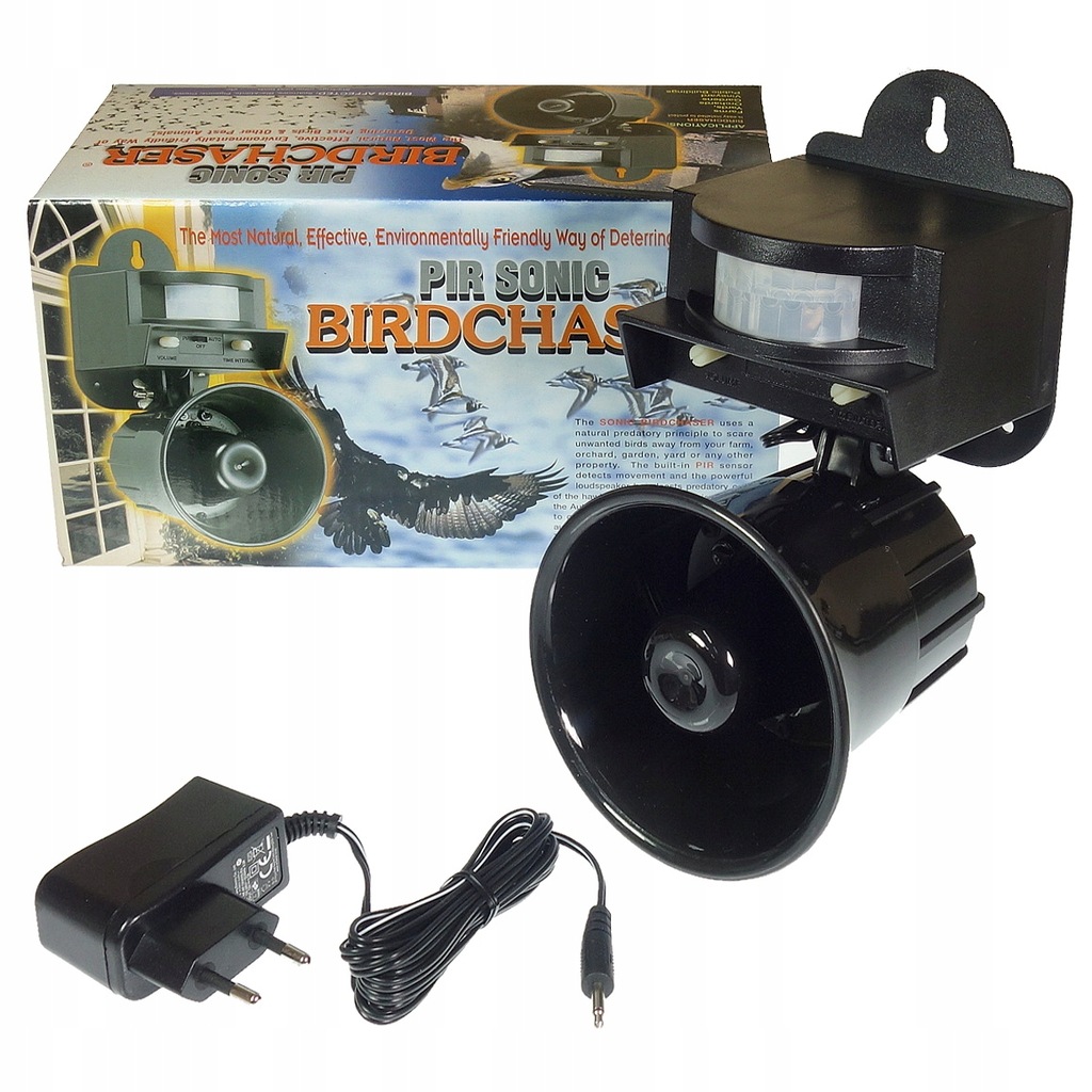 BIRDCHASER DŹWIĘKOWY ODSTRASZACZ PTAKÓW NA PTAKI