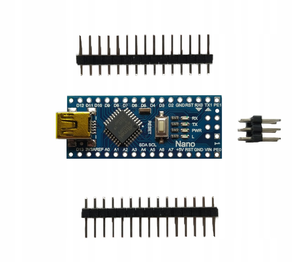 Arduino moduł nano v3.0 ATmega328P + goldpiny - 8155568839 - oficjalne ...