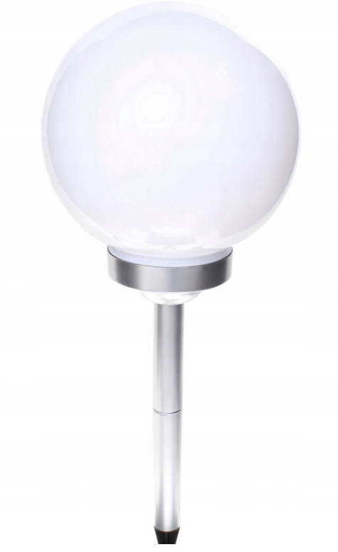 30 Cm Lampa Solarna 4 X Led Ogrodowa Kula Srebrna Oficjalne Archiwum Allegro