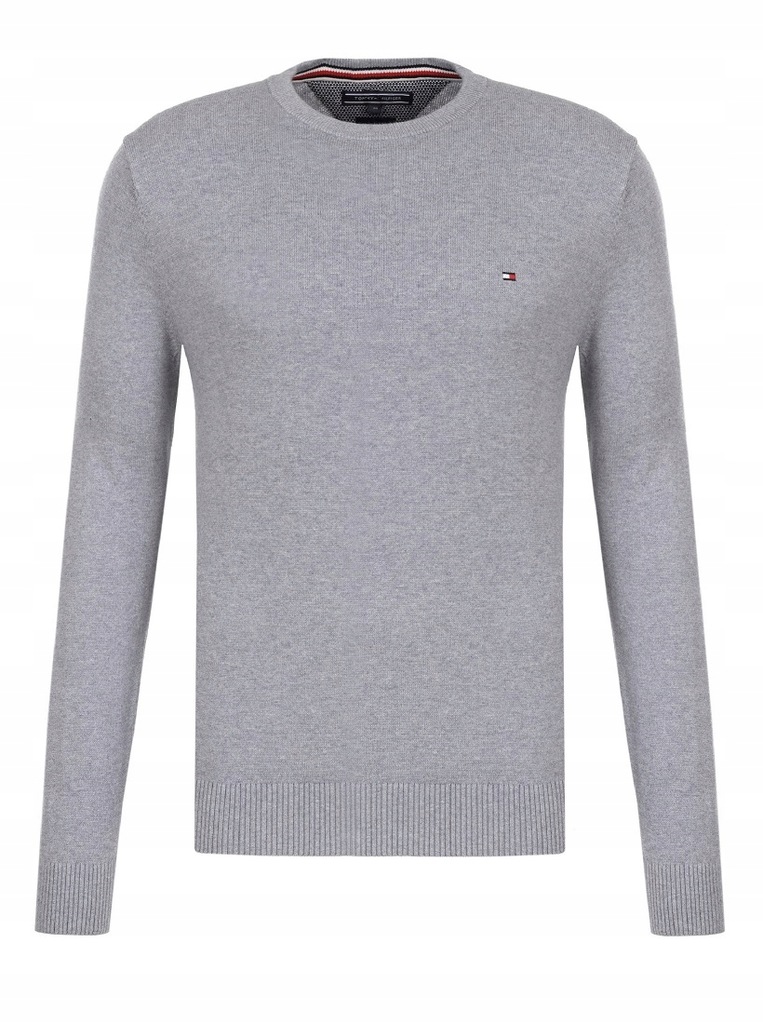 TOMMY HILFIGER SWETER MESKI C-NK SZARY / M