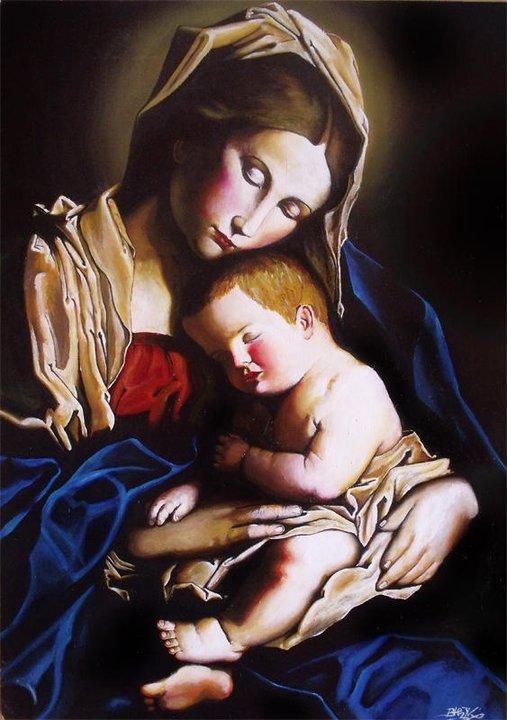 Wyjątkowo piękna Madonna z dzieciątkiem Licytuj !