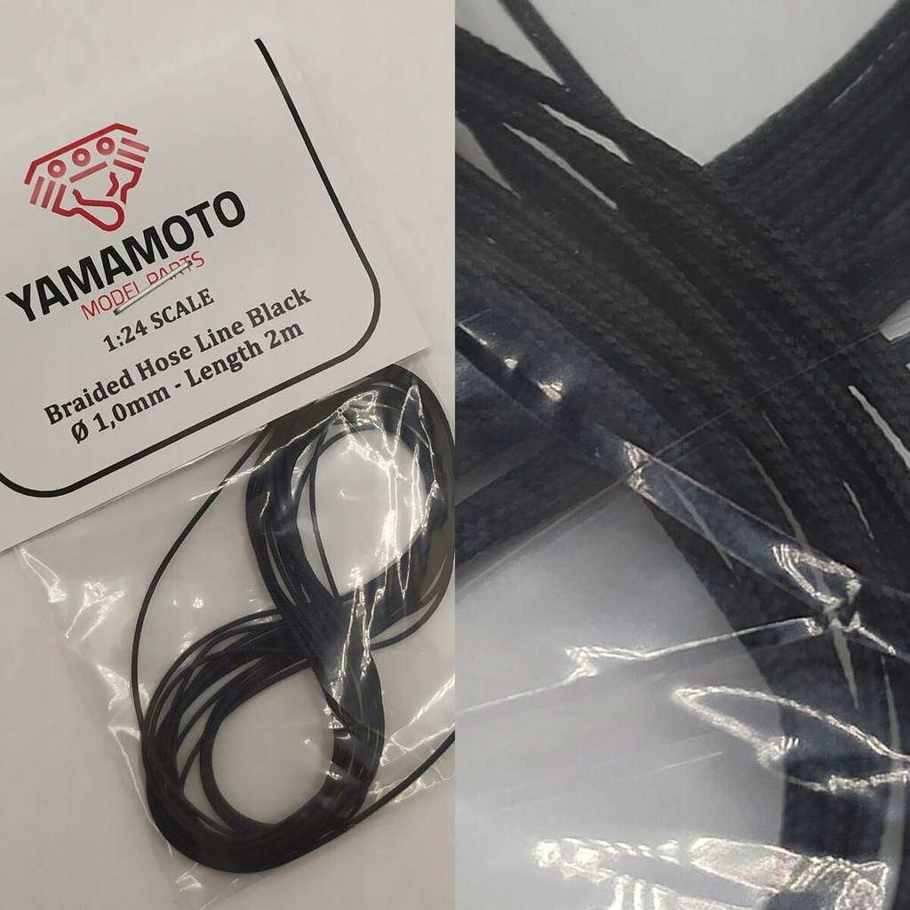 Braided Hose Line Black 1,0mm 2m YAMAMOTO YMPTUN69