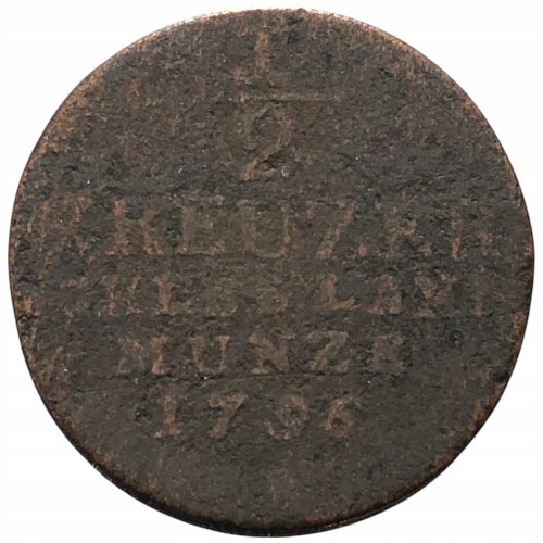 71552. Prusy (Śląsk) - 1/2 krajcara - 1796r. (3,11g/21mm)