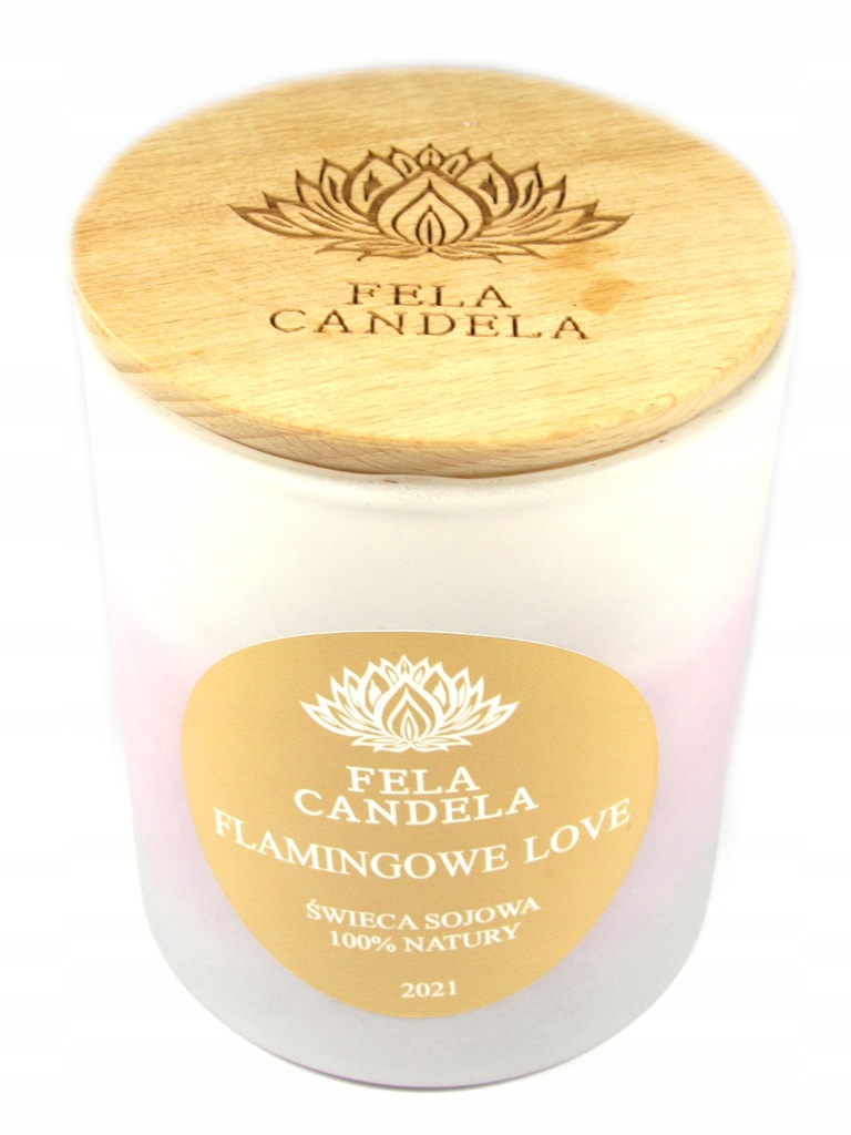 ŚWIECA SOJOWA FELA CANDELA FLAMINGOWE LOVE 250ml