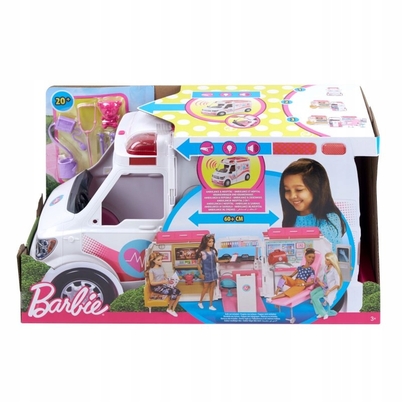 Mattel Barbie Karetka mobilna ze św. i dźw. FRM19