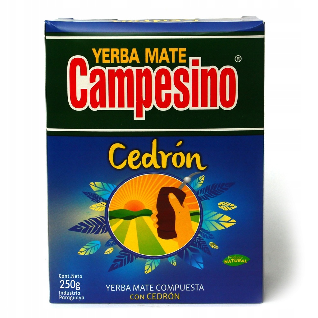 Yerba Mate Campesino CEDRON 250g elaborada 0,25 kg