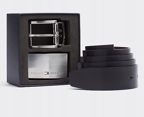 Tommy Hilfiger pasek Double Buckle Giftbox 85cm 9977354324