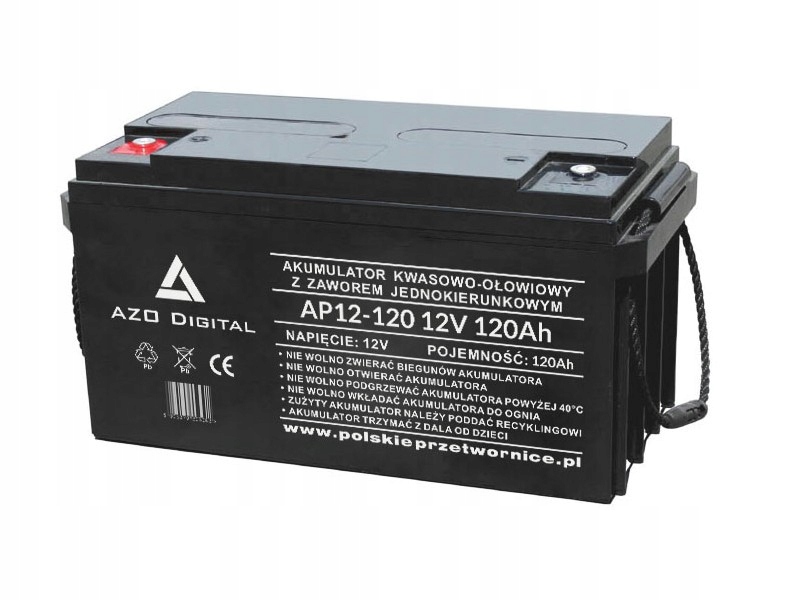 AKUMULATOR 12 V 120 Ah AP12-120 AGM AZO DIGITAL - 12047510366 ...
