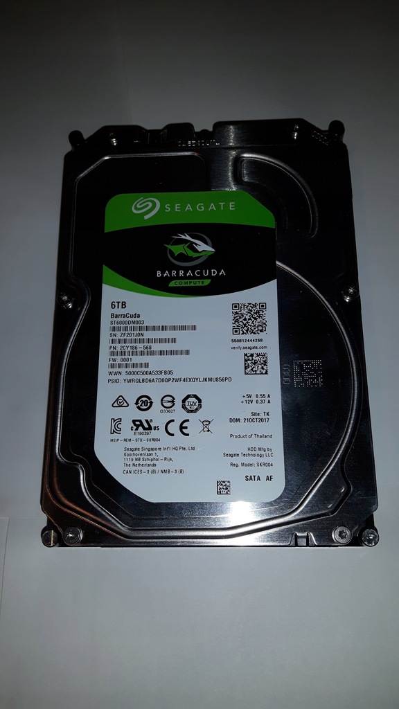 Dysk Seagate Barracuda Compute 6TB SATA 3.5"