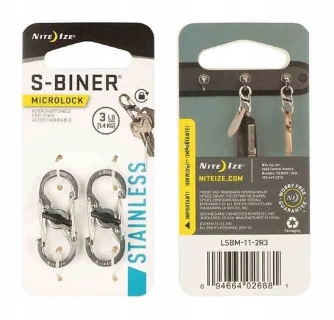 Karabinek Nite Ize S-Biner MicroLock 2X