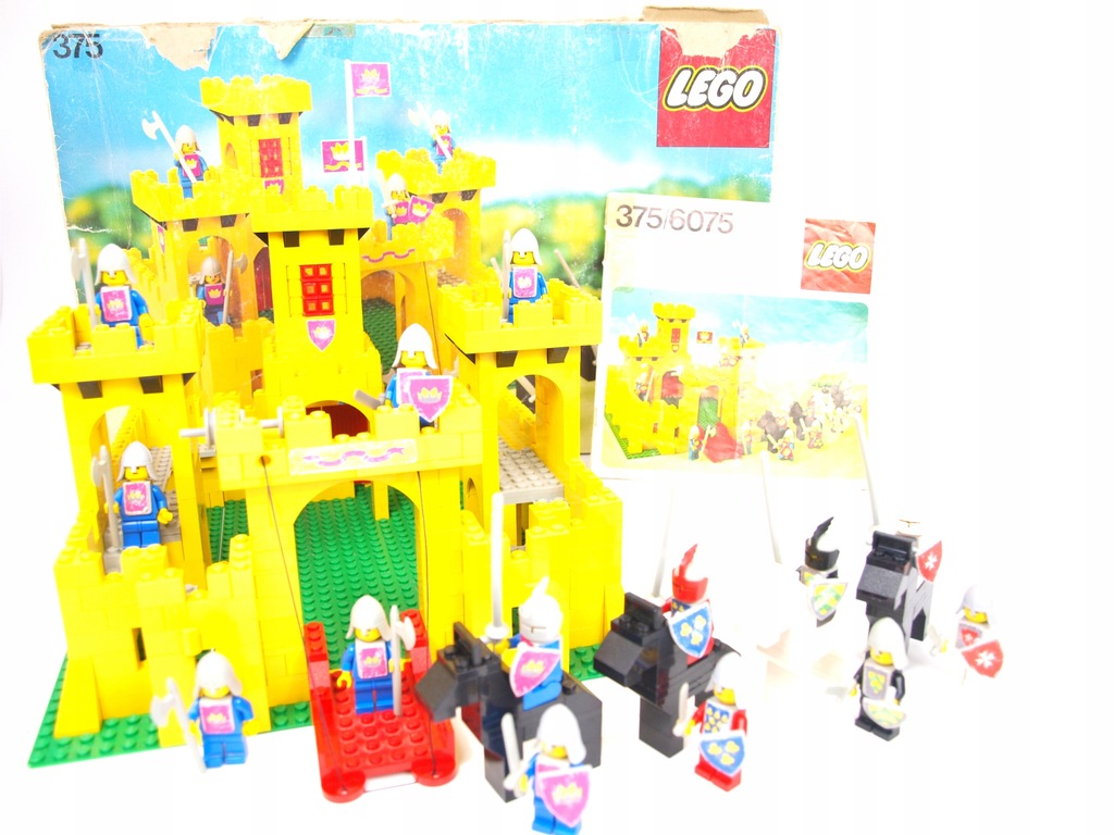 LEGO 375 Classic Yellow Castle PUDEŁKO INSTRUKCJA