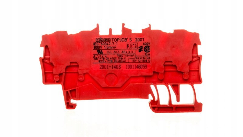 Złączka 4-przewodowa 1,5mm2 czerwona TOPJOBS