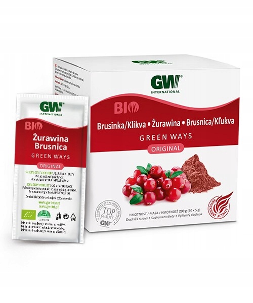 ŻURAWINA BIO Green Ways 200 g. op. podróżne (40 szt x 5 g)