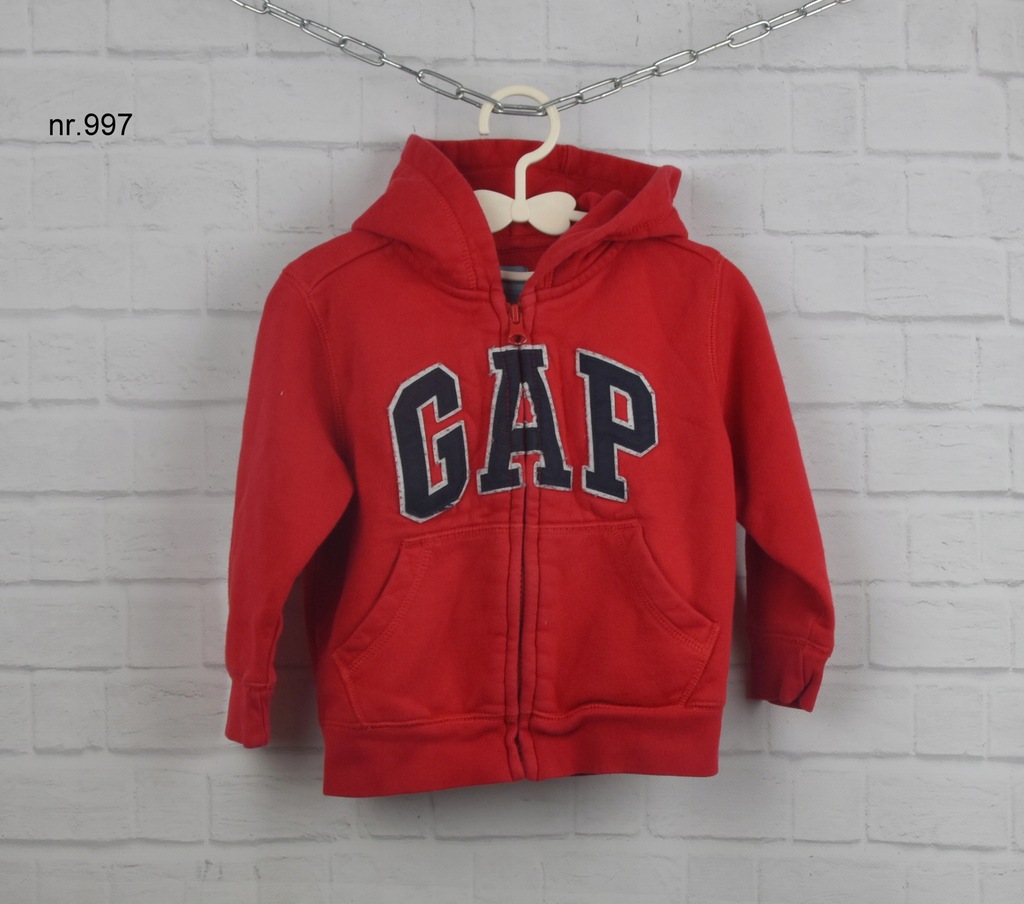 Bluza 92 GAP logo czerwona nr 997