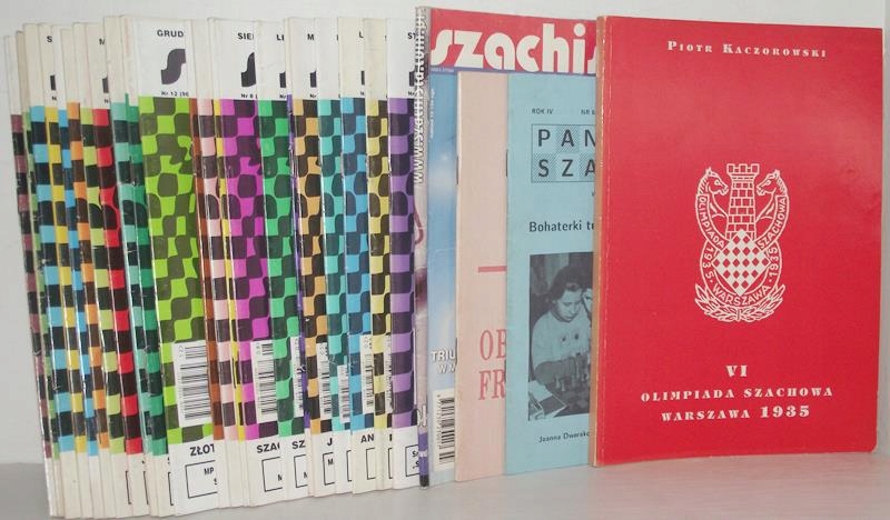 SZACHISTA zestaw 24 czasopism + PANORAMA SZACHOWA + CAISSA + OLIMPIADA 1935