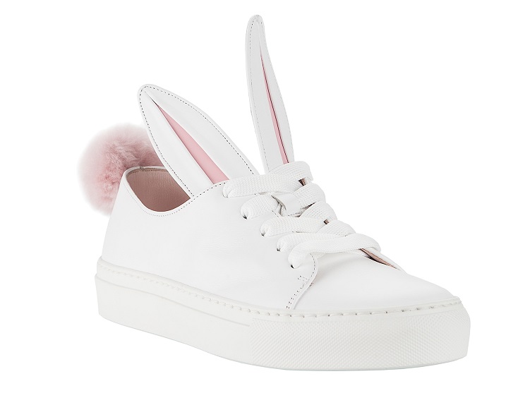 HIT BIAŁE TRAMPKI KRÓLICZKI BUNNY BUTY Z USZAMI 40
