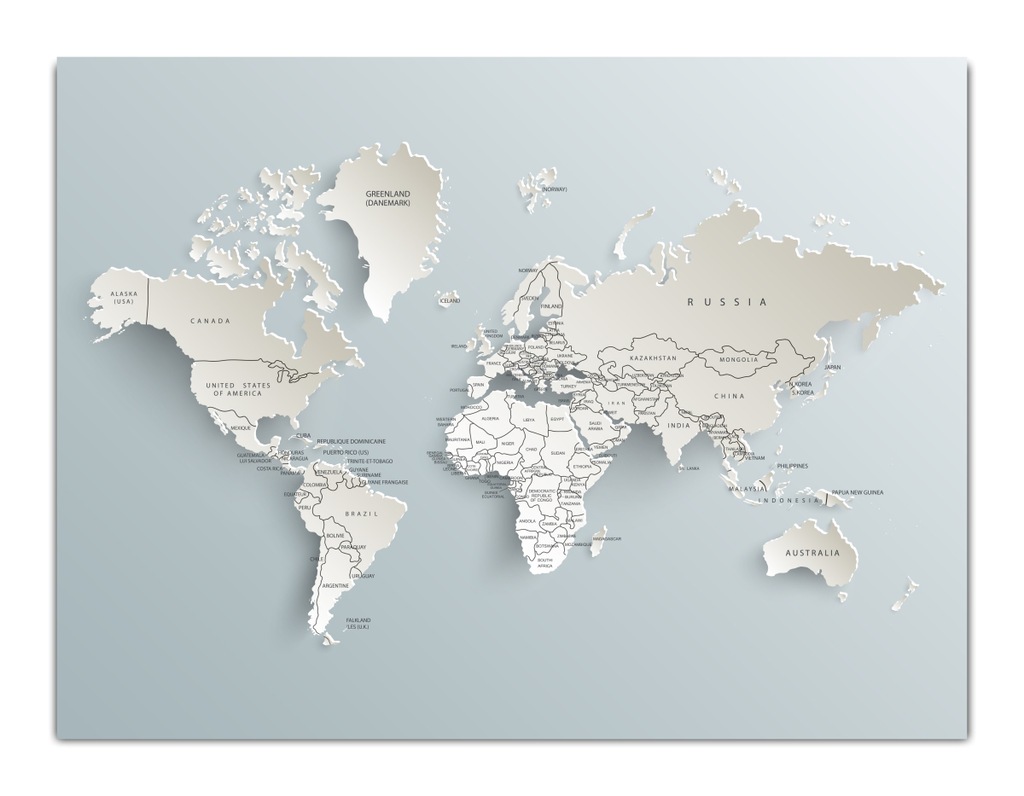 mapa magnetyczna swiata Tablica magnetyczna Mapa ŚWIAT 80x60 cm M119   7407152336 