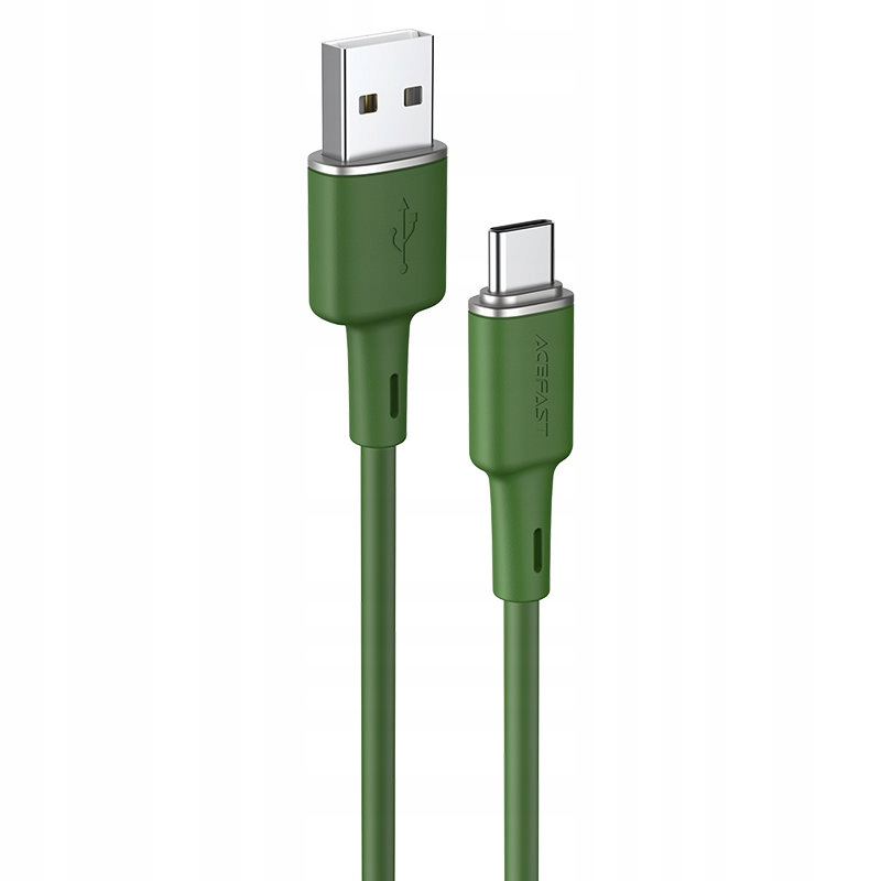 Acefast kabel USB - USB Typ C 1,2m, 3A zielony