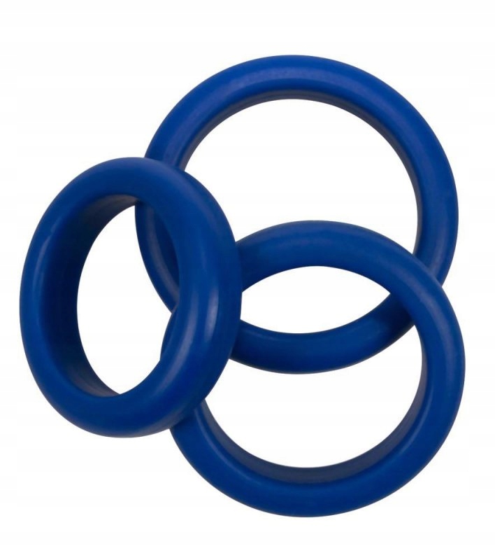 pierścienie erekcyjne 3 blue silicone rings