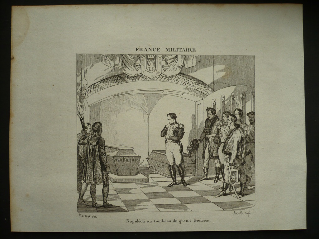 Napoleon przy grobie Fryderyka Wielkie, oryg. 1836