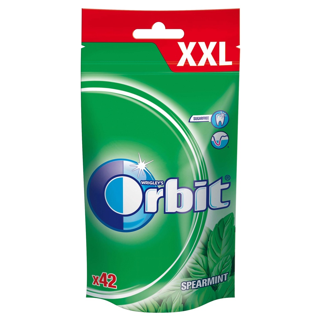 ORBIT GUMA SPEARMINT XXL 42DR