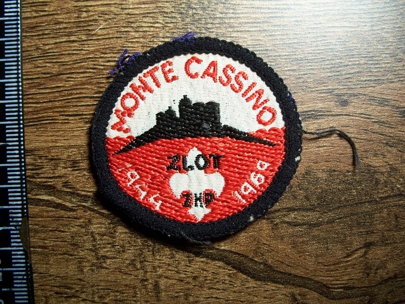 Oryginalna Naszywka ZHP Emigracja Wielka Brytania Monte Cassino 1969